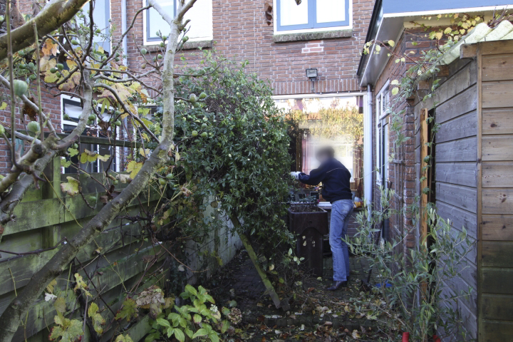 Verbouwing voorbereiding tuin;